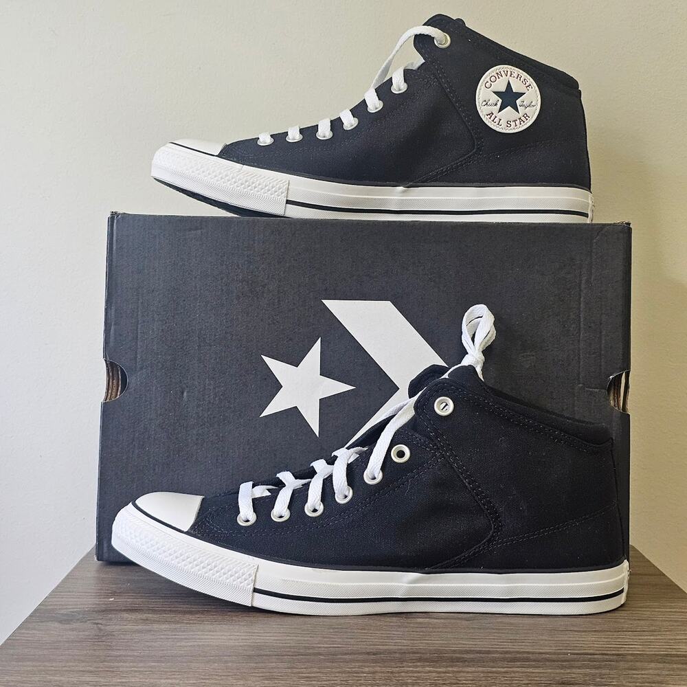 Converse Unisex CTAS High Street Hi Tops Men's Size 11.5 Black 151041F NWT